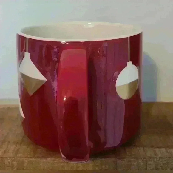 Starbucks 2012 Christmas Ornament Mug Red Gold 14oz - Picture 2 of 5